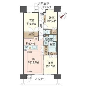 ジオ彩都いろどりの丘の間取り図