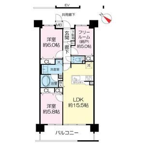 パデシオン長岡京 西山天王山駅前の間取り図