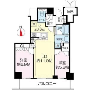 ジオタワー天六の間取り図