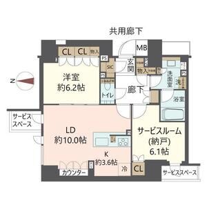ジオ京都御池通の間取り図