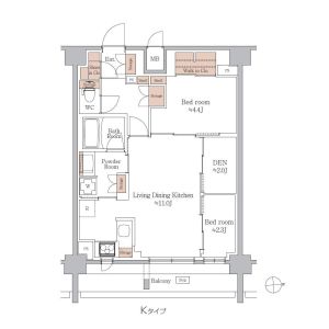 ジオエント上新庄の間取り図