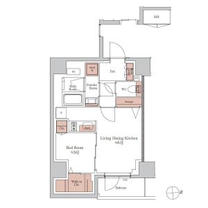 ジオエント阪神西宮の間取り図