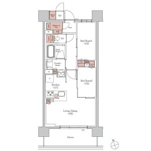 ジオエント阿倍野松崎町の間取り図