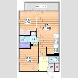 プレステージ14番館の間取り図