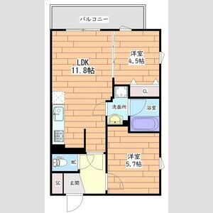 プレステージ14番館の間取り図