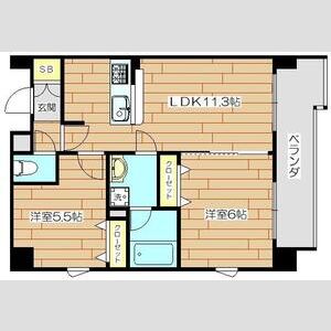 プレステージ9番館の間取り図