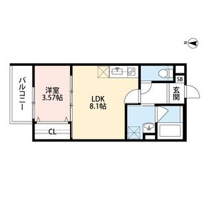 グランツ京都花園(グランツキョウトハナゾノ)の間取り図