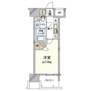 パークリュクス大阪京町堀 902号室の間取り図