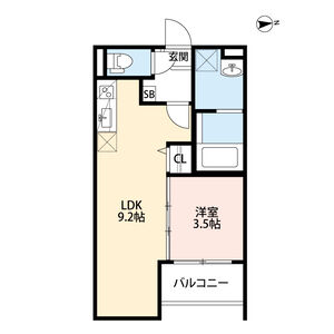 Cosiness尼崎(コッジーネスアマガサキ)の間取り図