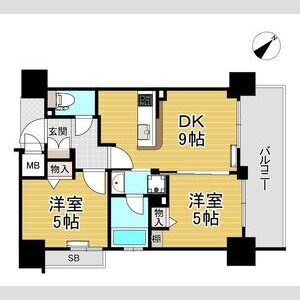 エグゼ宝塚203の間取り図