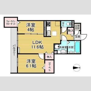 エステート武庫之荘の間取り図