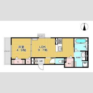 エステート塚口の間取り図