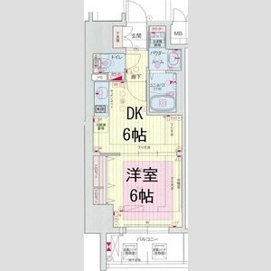 プレサンス三宮フラワーロードの間取り図