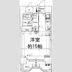 クリスタルブライト天満橋リバーサイドの間取り図