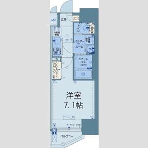 インザグレイス新大阪ソレアードの間取り図