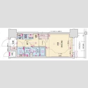 プレサンス淡路駅前の間取り図