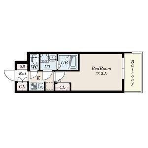 S-RESIDENCE新大阪WESTの間取り図
