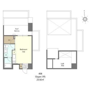 S-FORT神戸小河通の間取り図