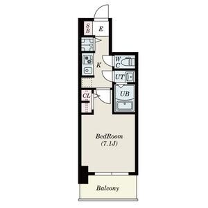 S-RESIDENCE堺市駅前の間取り図