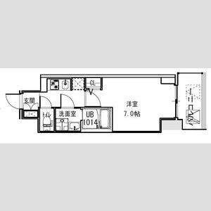 S-RESIDENCE福島Alovitaの間取り図
