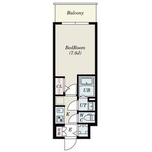 S-RESIDENCE難波大国町Unoの間取り図