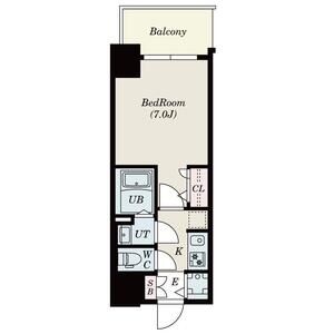 S-RESIDENCE難波大国町Unoの間取り図