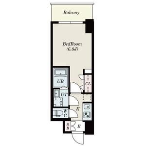 S-RESIDENCE難波大国町Unoの間取り図