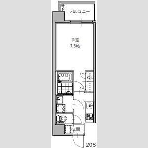 S-RESIDENCE福島grandeの間取り図