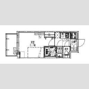 S-RESIDENCE都島Luxの間取り図