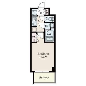 S-RESIDENCE福島玉川Deuxの間取り図