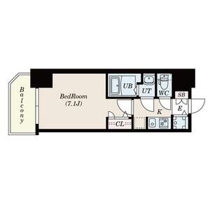 S-RESIDENCE福島玉川Deuxの間取り図