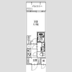 S-RESIDENCE難波大国町Tresの間取り図