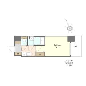 Alivis福島海老江(旧:フォーリアライズ福島ルノン)の間取り図