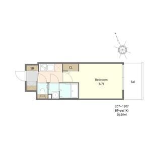 Alivis福島海老江(旧:フォーリアライズ福島ルノン)の間取り図