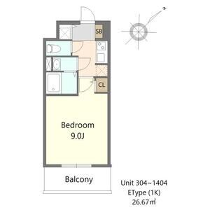 S-RESIDENCE堺altklasの間取り図