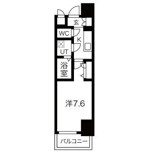 レジュールアッシュ梅田リュクスの間取り図