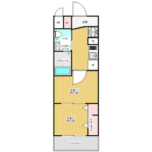 エグゼ新北野の間取り図