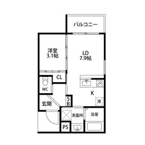 レシオス京都西院の間取り図