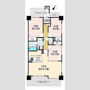 ワコーレ神戸本山中町の間取り図