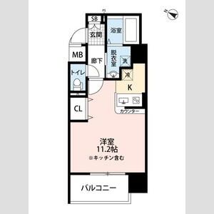 プライムレジデンス神戸・県庁前の間取り図