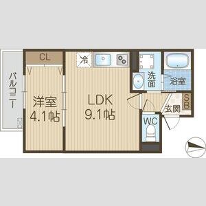 アート茨木の間取り図
