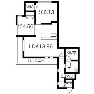 ディアコート今里の間取り図