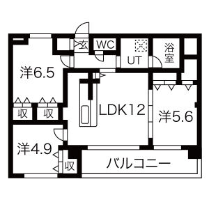 サンブライト今里の間取り図