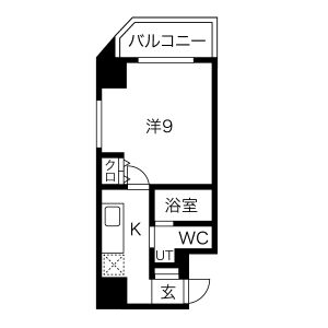 ヴィラタワー谷町の間取り図