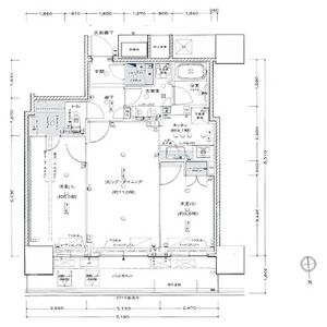 シエリアタワー大阪天満橋の間取り図