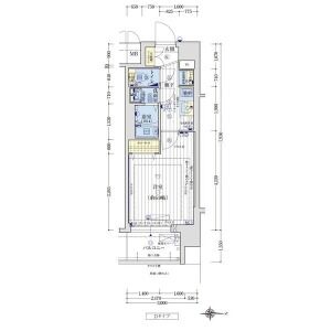 アクアプレイス京都千本丸太町の間取り図