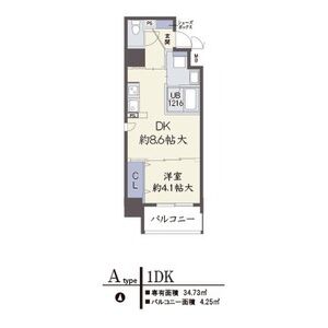 アザレア梅田の間取り図