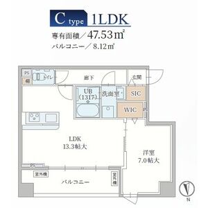 ル・モベイ天神橋の間取り図