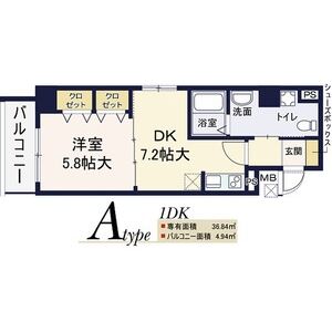 ぽぷら枚方公園の間取り図
