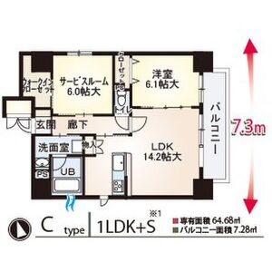 レジデンス・スエヒロ 上本町の間取り図